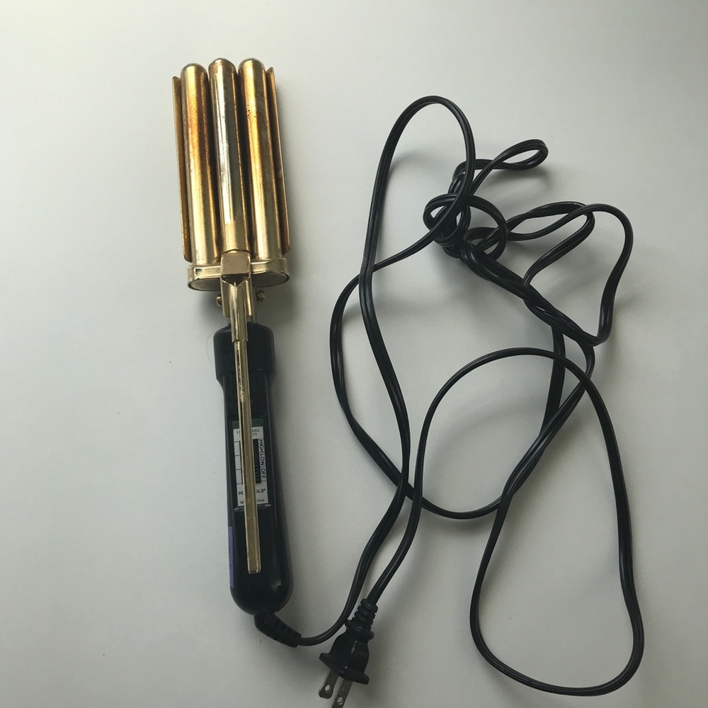 VTG HOT TOOLS HAIR CRIMPER WAVE IRON MARCEL MISSING HANDLE